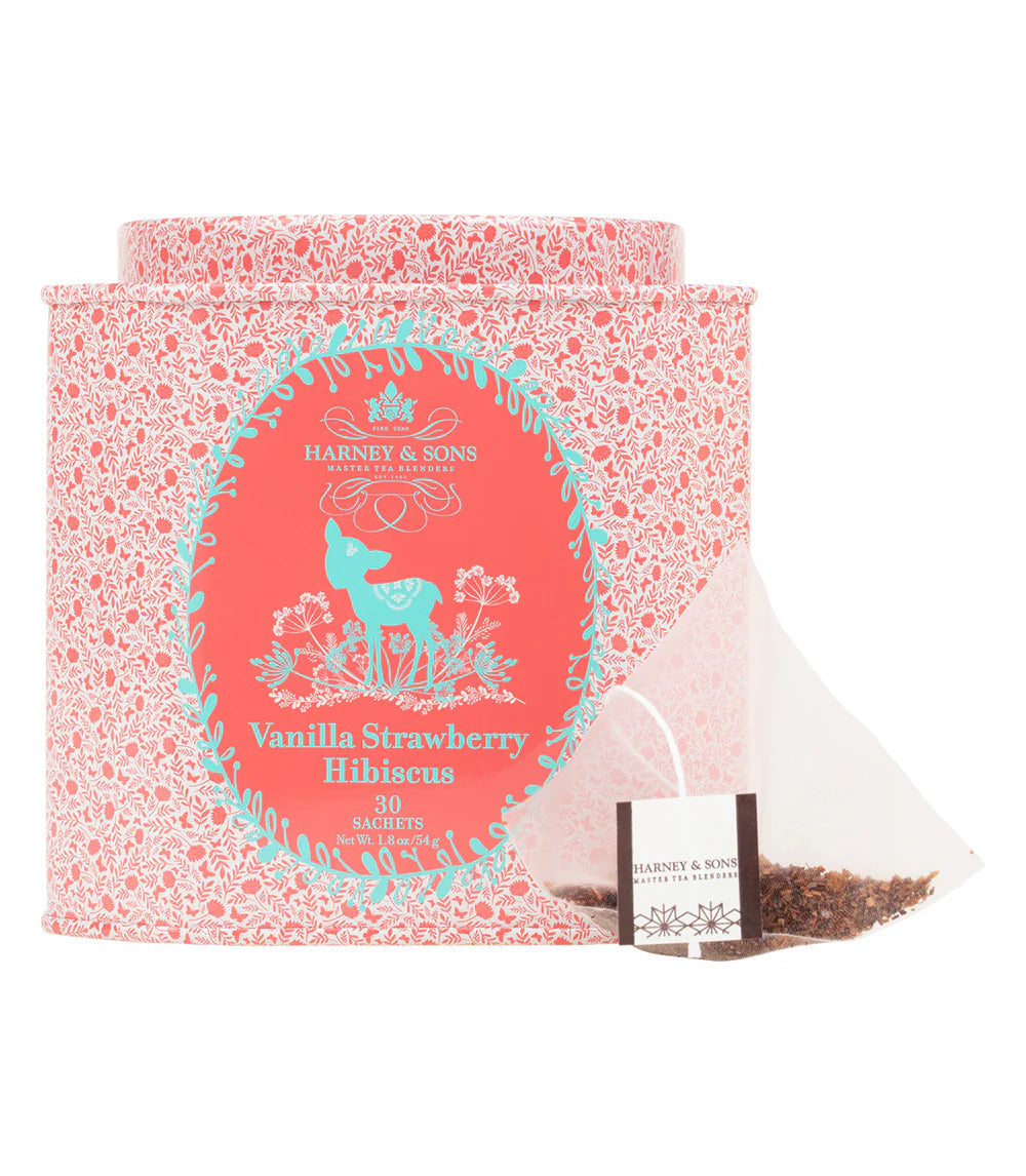 Harney & Sons Vanilla Strawberry Hibiscus, 30 vrečk