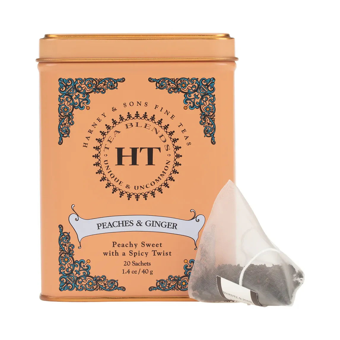 Harney & Sons HT Čaj breskev in ingver, 20 vrečk