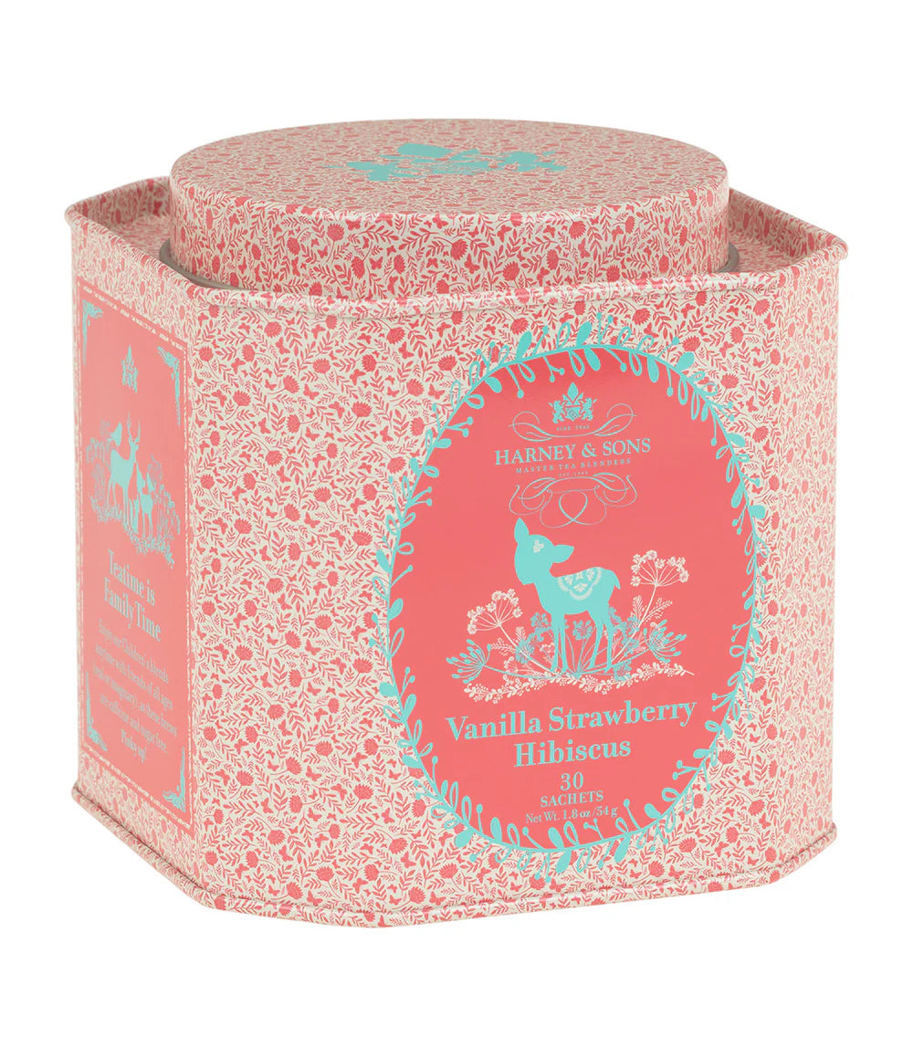 Harney & Sons Vanilla Strawberry Hibiscus, 30 vrečk