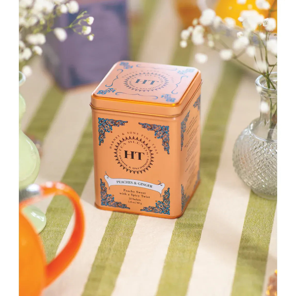 Harney & Sons HT Čaj breskev in ingver, 20 vrečk