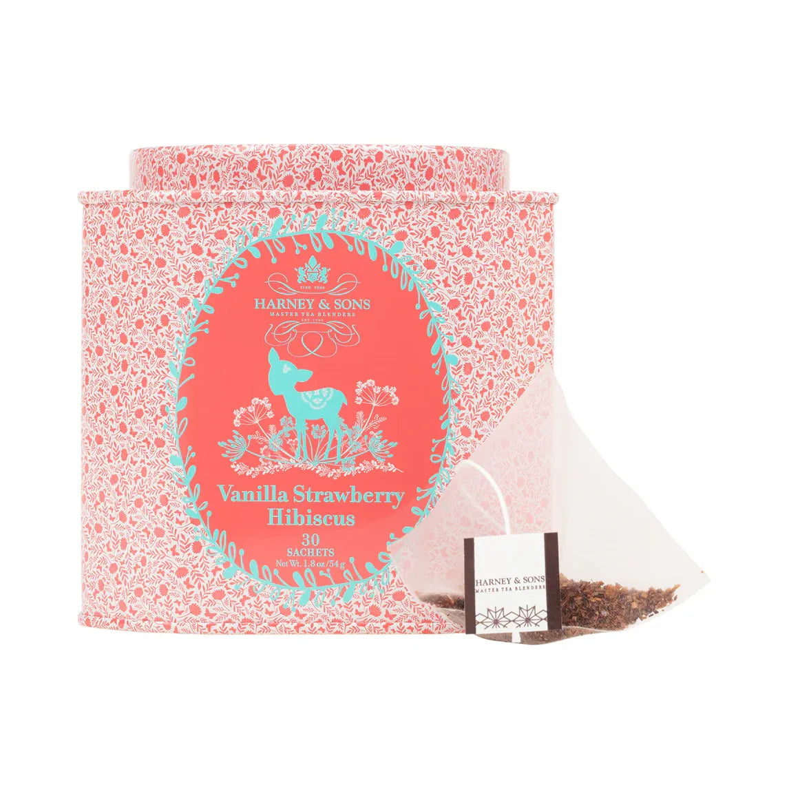 Harney & Sons Vanilla Strawberry Hibiscus, 30 vrečk