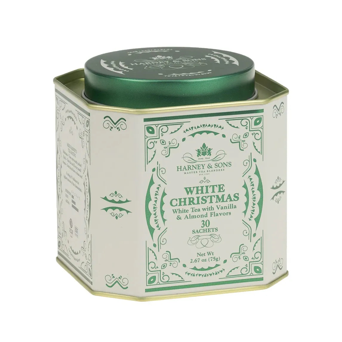 Harney & Sons White Christmas, 30 vrečk (Dostava po 15.11.2025)